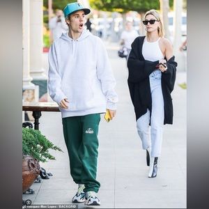 NWT Active Ride Shop Status sweatpants in Forest Green as seen on Justin Bieber